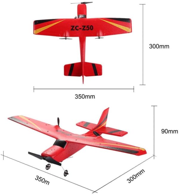 GoolRC Z50 Airplane 2.4G 2CH Drone Remote Control Glider 350mm Wingspan EPP Micro Indoor RC Airplane Aircraft with Gyro RTF